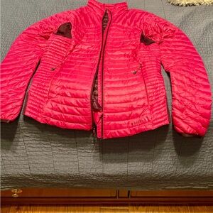 Eddie Bauer First Ascent‎ Stormdown 800 Down Jacket Womens Tall M Purple Pink